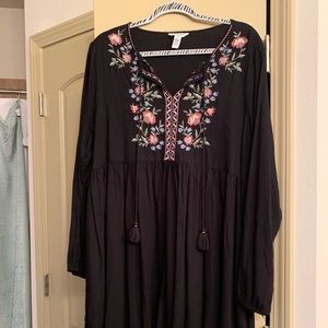 Long sleeve floral dress